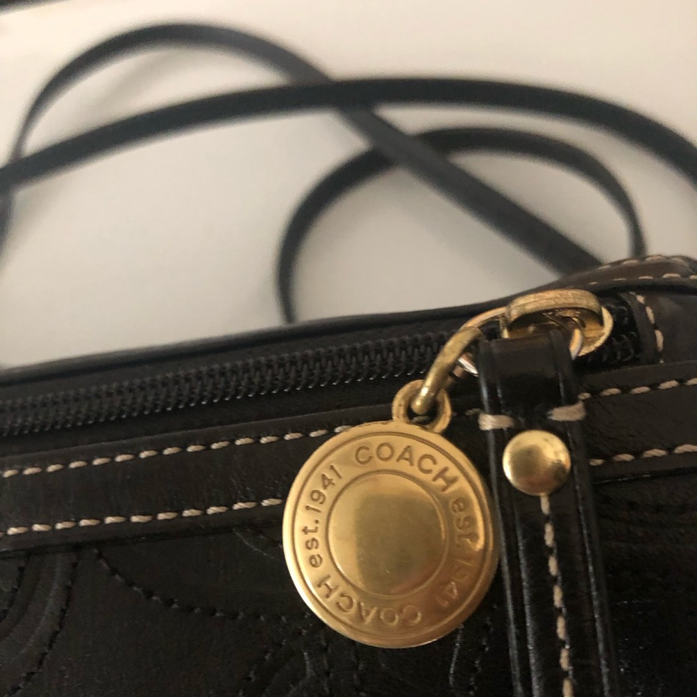 Vintage Coach Rollbag in Leather Signature - Picture 3 of 6